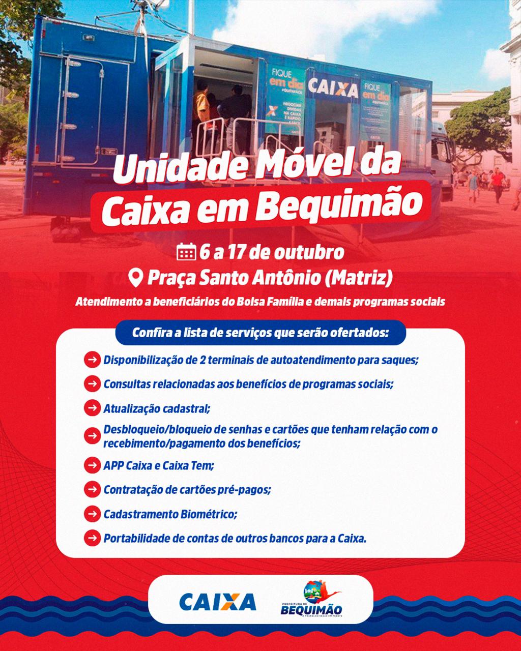 Prefeitura de Bequimão aproxima serviços bancários da população com Unidade Móvel da Caixa a partir de segunda (6)